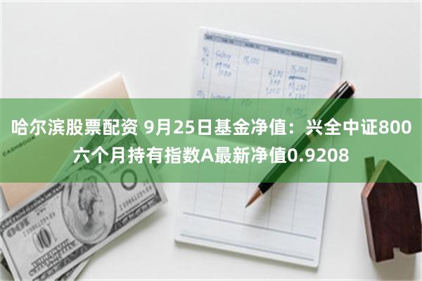 哈尔滨股票配资 9月25日基金净值：兴全中证800六个月持有指数A最新净值0.9208