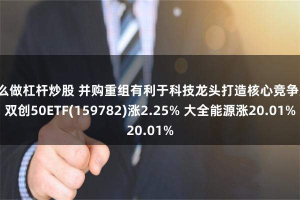 怎么做杠杆炒股 并购重组有利于科技龙头打造核心竞争力！双创50ETF(159782)涨2.25% 大全能源涨20.01%