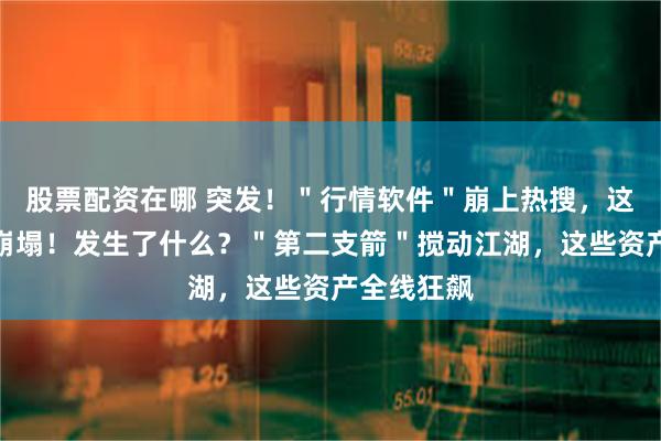 股票配资在哪 突发！＂行情软件＂崩上热搜，这个网站也崩塌！发生了什么？＂第二支箭＂搅动江湖，这些资产全线狂飙