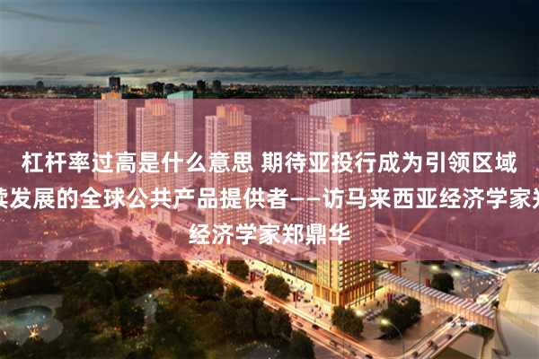 杠杆率过高是什么意思 期待亚投行成为引领区域可持续发展的全球公共产品提供者——访马来西亚经济学家郑鼎华